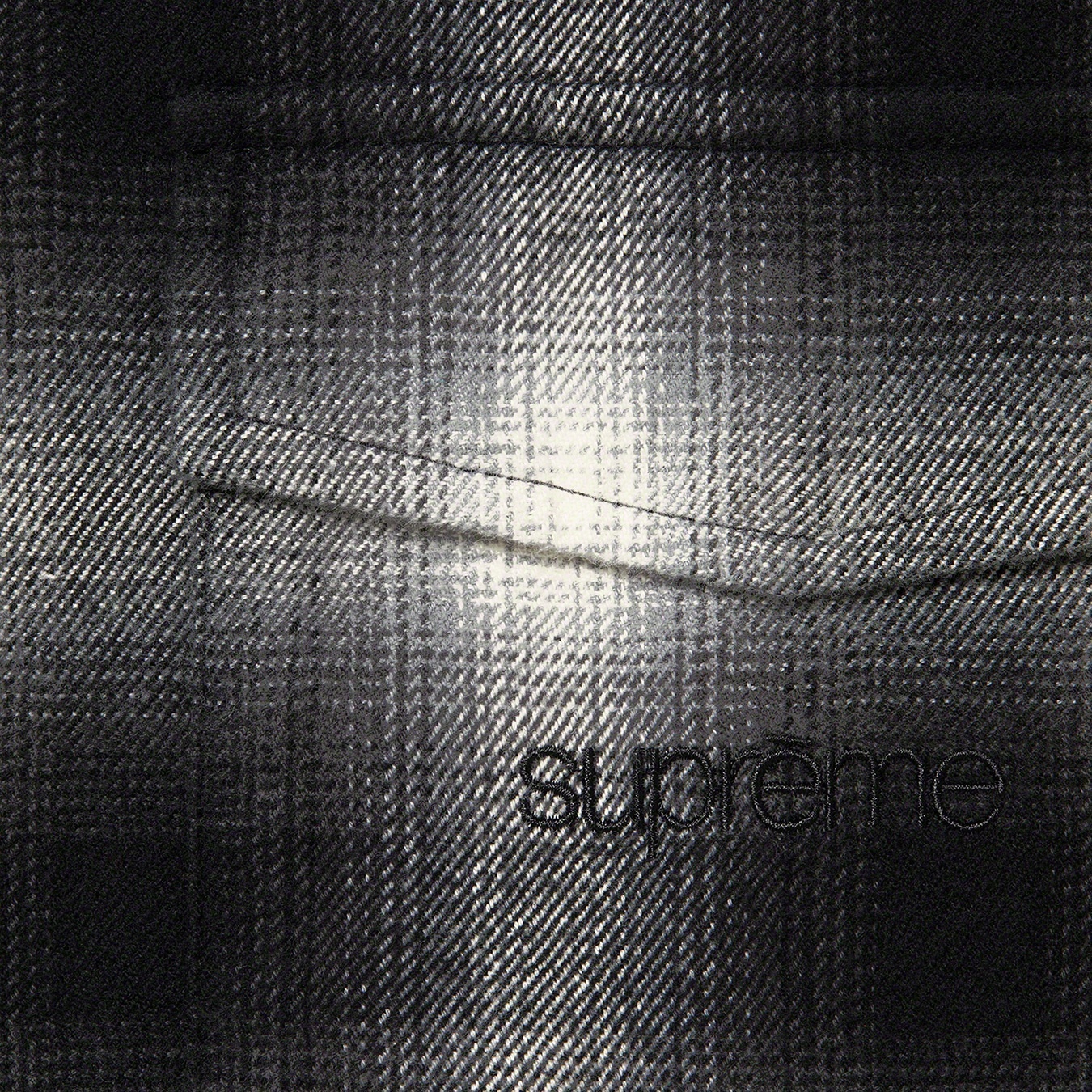 Shadow Plaid Flannel Zip Up Shirt view 6